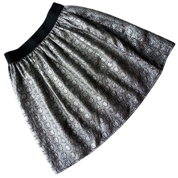 MISS SELFRIDGE Petites Black Silver Zip Mini Skirt - Picture 1 of 4